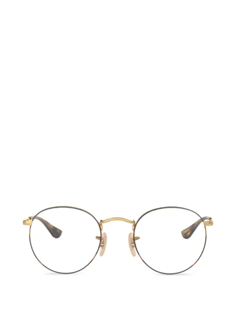 Ray-Ban round metal optics glasses Gold RB3447V