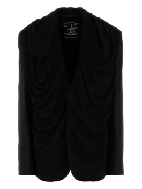 Y/Project draped hooded blazer Black 201BL009