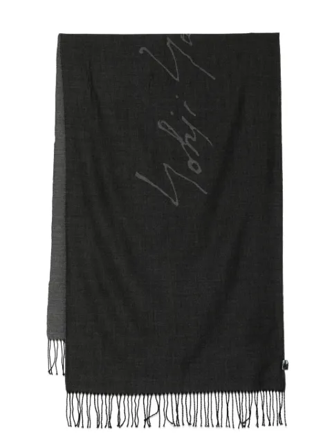 Yohji Yamamoto logo scarf Grey FOL81166