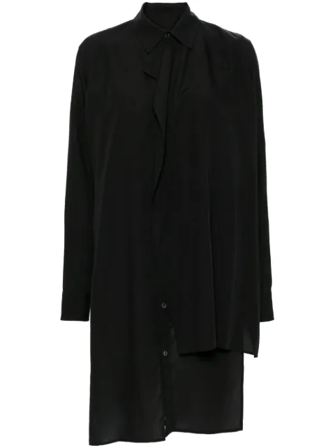 Yohji Yamamoto layered-design shirt Black FOB62200