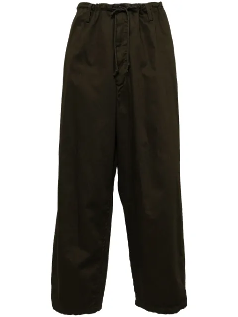 Yohji Yamamoto loose-fit trousers Green MOP08006