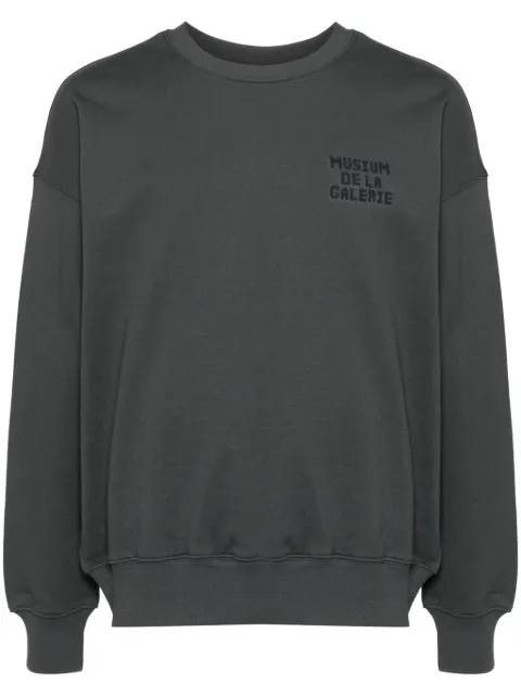 Musium Div. embroidered-logo cotton sweatshirt Grey MMUSWM00576X
