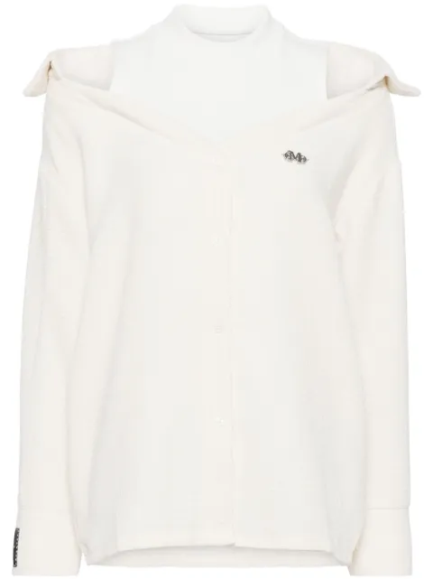 Musium Div. layered tank top shirt Neutrals MMUSTW00611Y