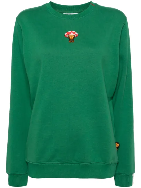A BATHING APE® Baby Milo crew neck sweatshirt Green 0SW3037XXN