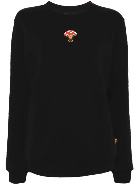 A BATHING APE® Baby Milo crew neck sweatshirt Black 0SW3037XXN