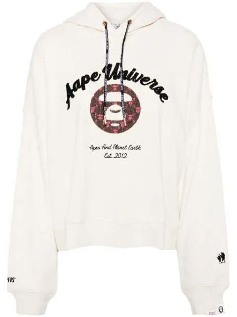 A BATHING APE® logo-patch sweater Neutrals ASWB388XAN