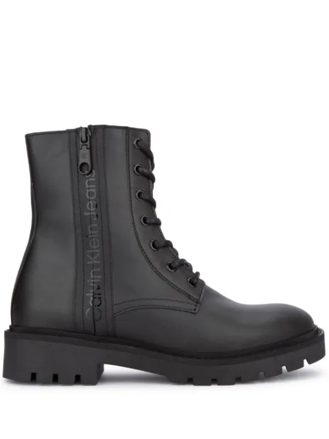 Calvin Klein Jeans logo-print boots Black YW0YW01255