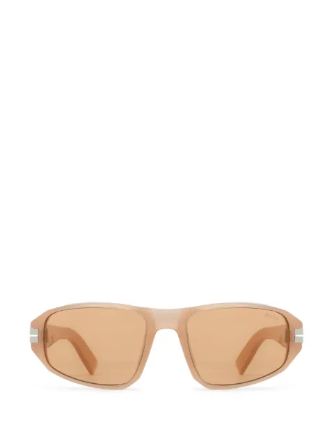 Zegna oval-frame sunglasses Brown EZ0262