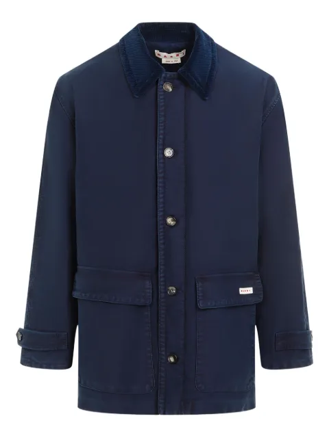 Marni logo tag jacket Blue TUMU0127GWUSCY01
