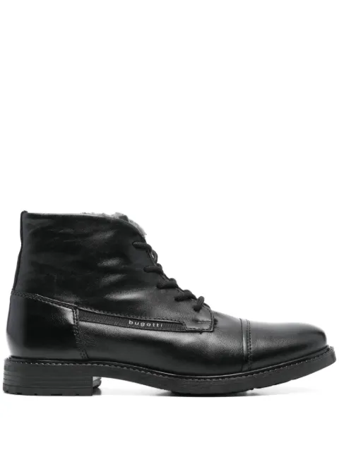 Bugatti leather ankle boots Black 315957534000