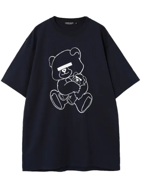 Undercover teddy bear-print cotton T-shirt Blue UB0D3802