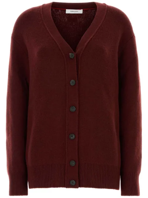Ferragamo V-neck cardigan Red 777596