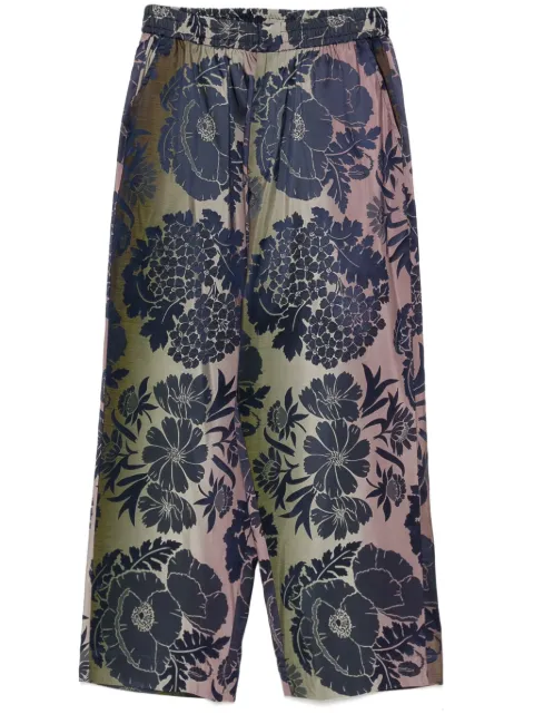 Biyan Jacquard pants Purple PBFW24003