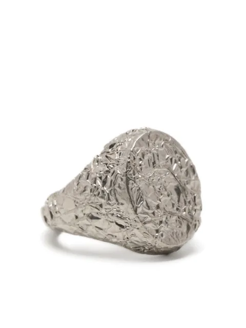 MM6 Maison Margiela signature numeric logo ring Silver SM7UQ0061P6622