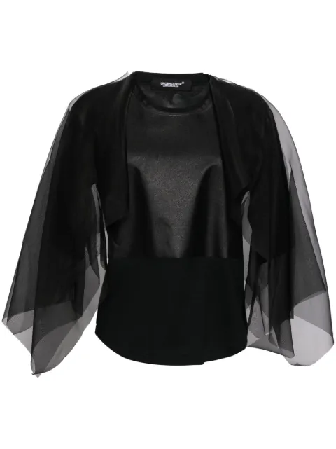 Undercover semi-sheer T-shirt Black UC2D1804