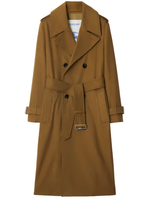 Burberry belted cashmere trench coat Brown 8098178
