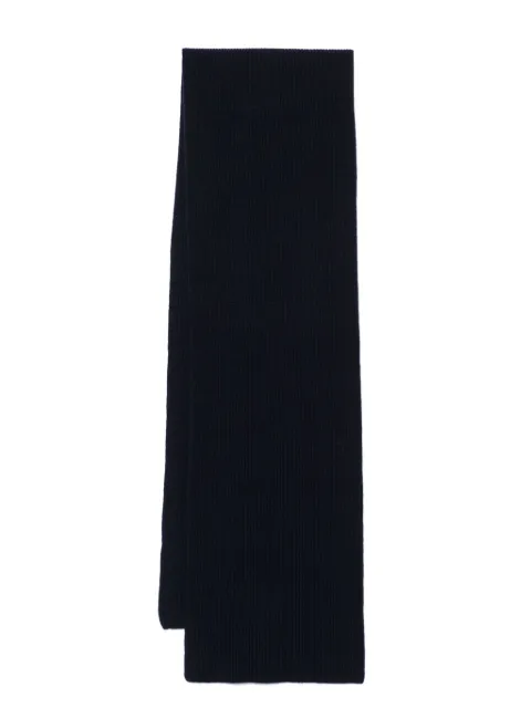 Sunspel cashmere ribbed scarf Blue ASCA9365