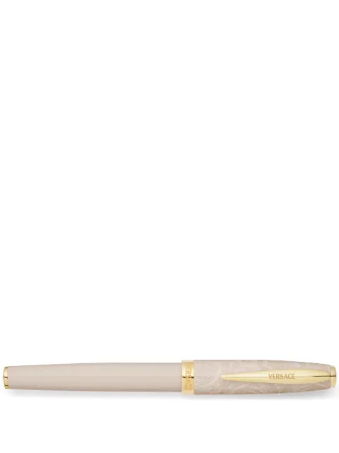 Versace Barocco-print roller pen Neutrals VRAD00324
