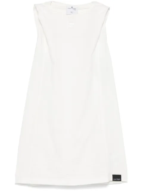Courrèges hooded tank top White 424JDE091JS0175