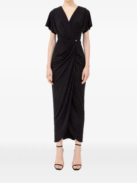 NISSA crystal-embellished maxi dress Black RS15399