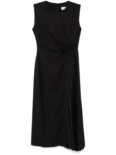 NISSA asymmetric midi dress Black RZ15188