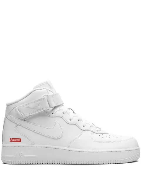 Nike x Supreme Air Force 1 Mid "Mini Box Logo White" sneakers White FZ8784