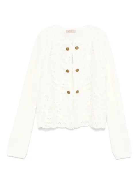 TWINSET open-knit cardigan White 242TP3474