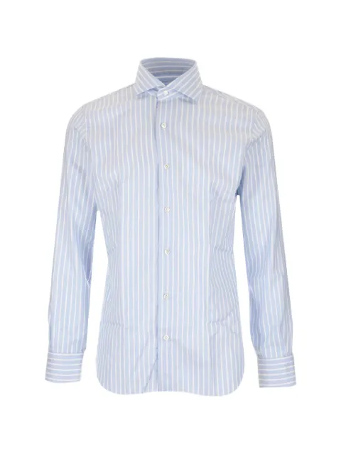 Barba striped shirt Blue U13P044064U