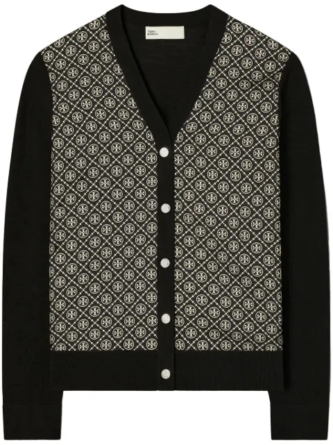 Tory Burch silk-front cardigan Black 154441
