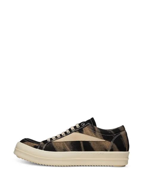 Rick Owens DRKSHDW Vintage tie-dye low-top sneakers Black DU02D2803DBSUL