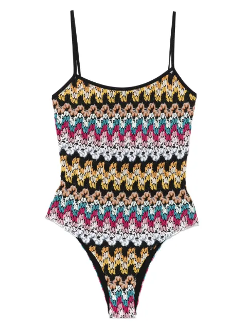 Missoni crochet-knit swimsuit Black MC23SP03BR0000