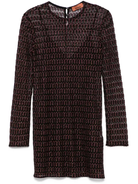 Missoni open-knit mini dress Black DS25SG1MBR010R