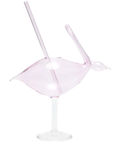 Les-Ottomans Flamingo Cocktail glass Pink GIN05PINK