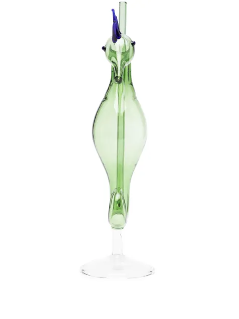 Les-Ottomans Seahorse Cocktail glass Green GIN07