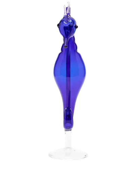 Les-Ottomans Seahorse Cocktail glass Blue GIN15