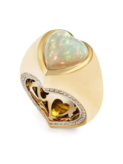 RENATO CIPULLO 18kt yellow gold Cuore a Cuore sapphire and diamond ring Gold RVL37GOS