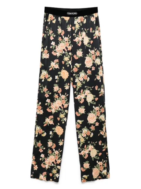 TOM FORD floral-print pajama pants Black PAW397FAP224