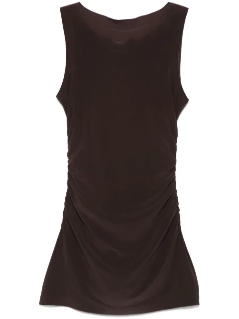 Norma Kamali Pickleball mini dress Brown KK3233PL982028