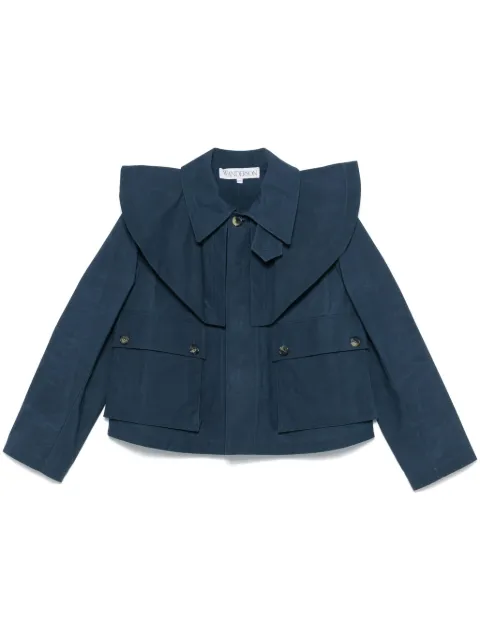 JW Anderson cropped trench jacket Blue JK0366PG1683