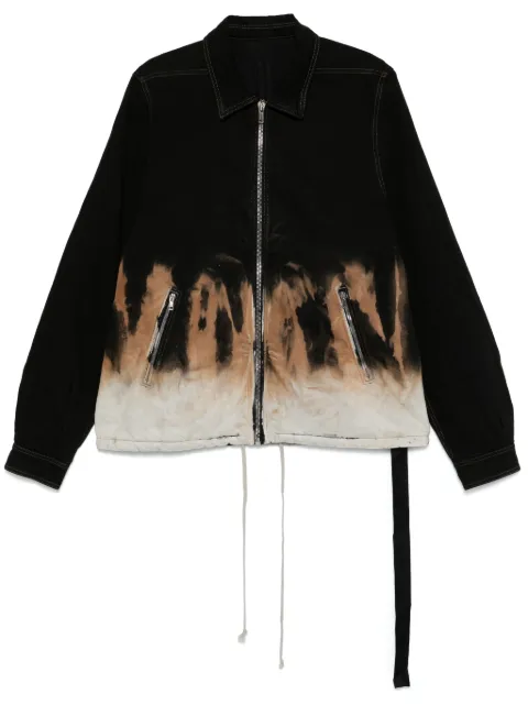 Rick Owens DRKSHDW tie-dye denim jacket Black DU02D2783BSUN