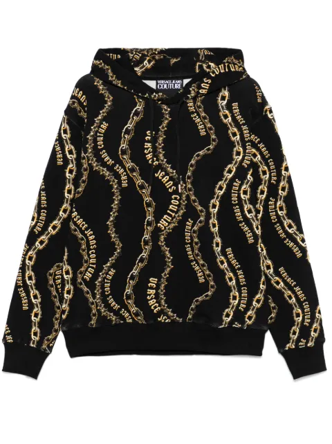 Versace Jeans Couture Chain Couture hoodie Black 77GAI3H0FS160G89