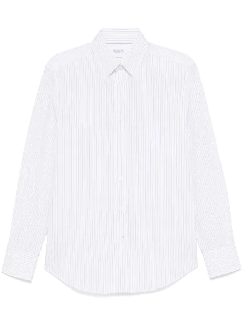 Brunello Cucinelli striped shirt White MD6001716C045
