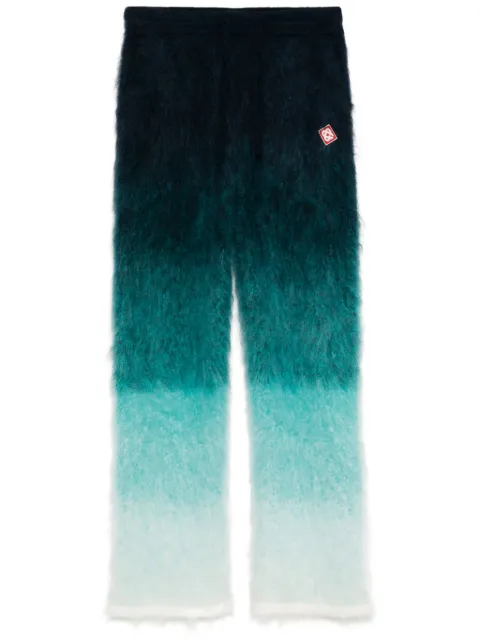 Casablanca knitted loose fit pants Blue MF24KW74501