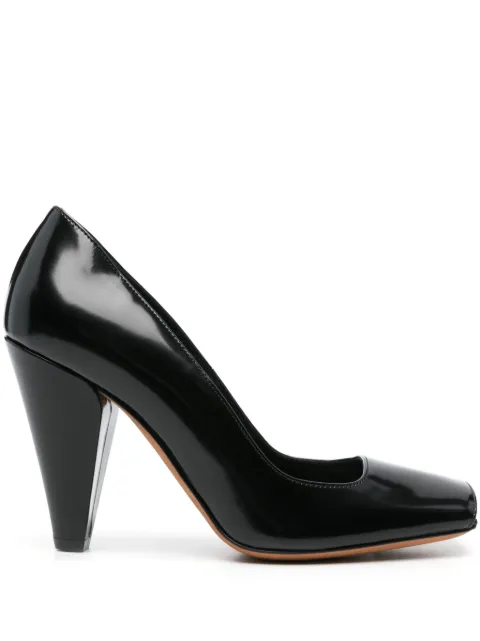 KHAITE 95mm patent pumps Black F2035840200