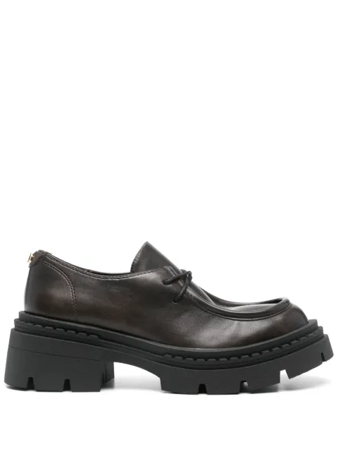 TWINSET leather brogues Brown 242TGT112