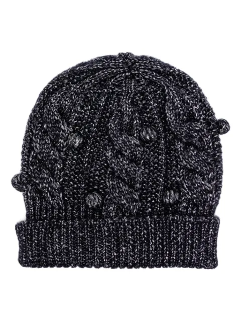 Onefifteen glitter cable-knit beanie Blue OF2463