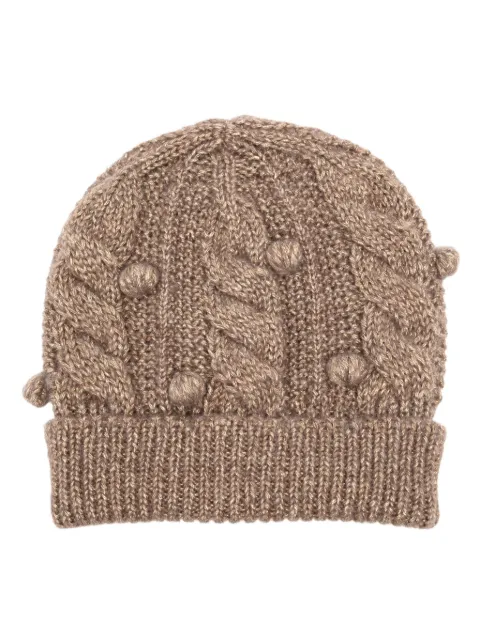 Onefifteen glitter cable-knit beanie Gold OF2463