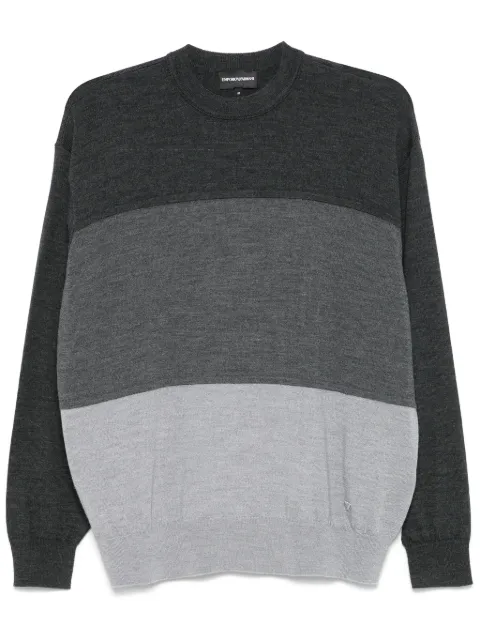 Emporio Armani colour-block sweater Grey 6D1MXM1MKBZ