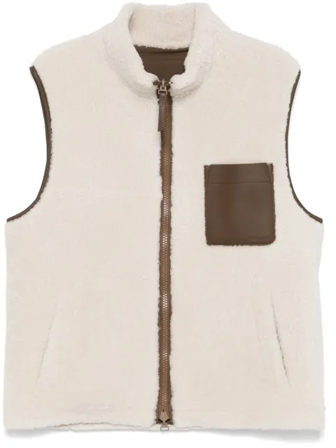 Yves Salomon shearling gilet White 25WHG61071B15X