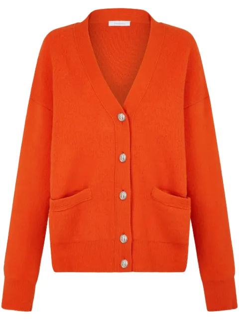 Rabanne oversized wool cardigan Orange 24HMPU010ML0304